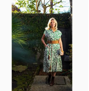 La Mer Luxe Dahlia Midi Dress (Olive Tahiti)