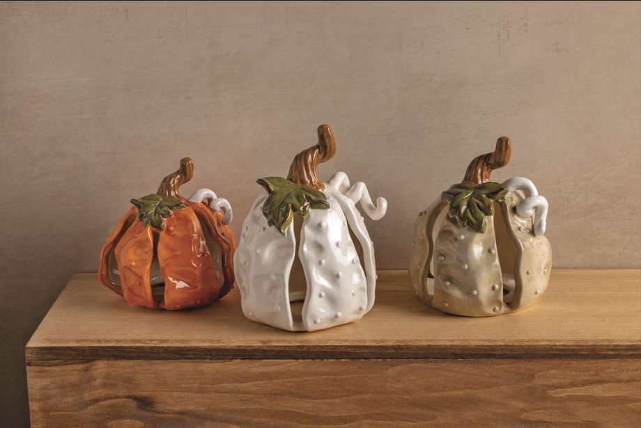 Txtured Stoneware Pumpkins