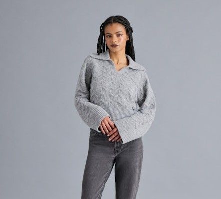 Steve Madden Esther Sweater (Grey Heather)