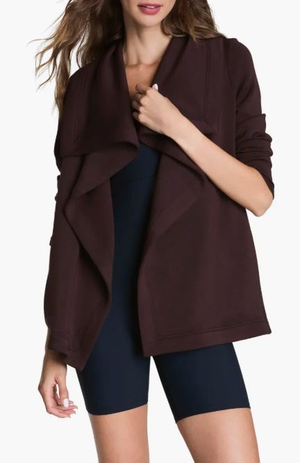 Spanx AirEssentials Open Wrap Cardigan (Truffle Brown)