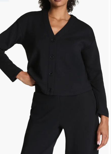 Spanx AirEssentials V-Neck Cardigan (Very Black)