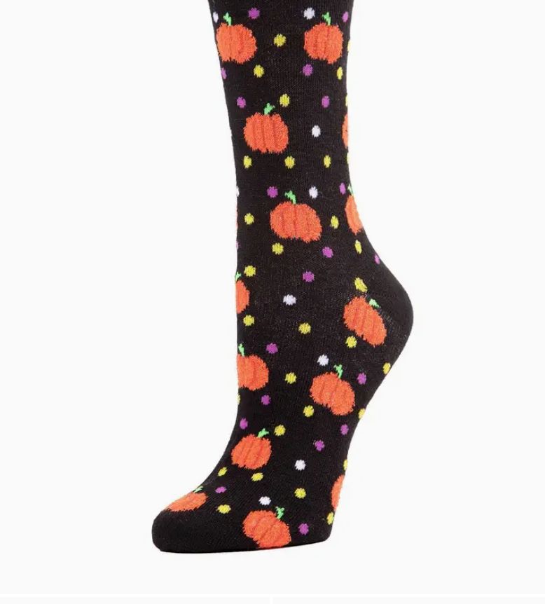 Memoi Cheery Pumpkin Crew Socks