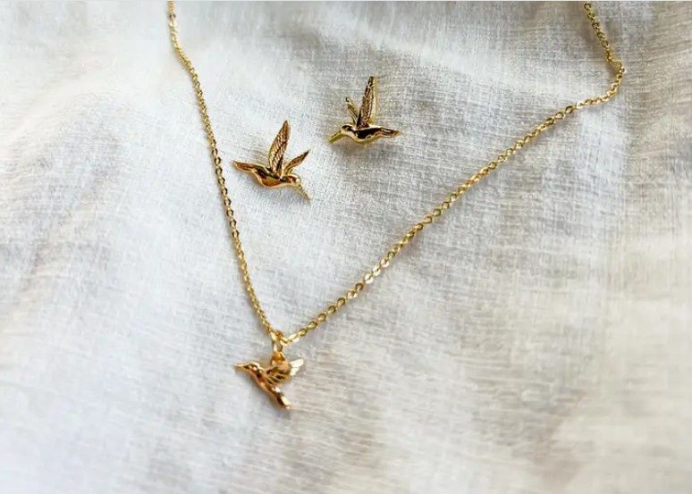 Natalie Clare Hummingbird Necklace