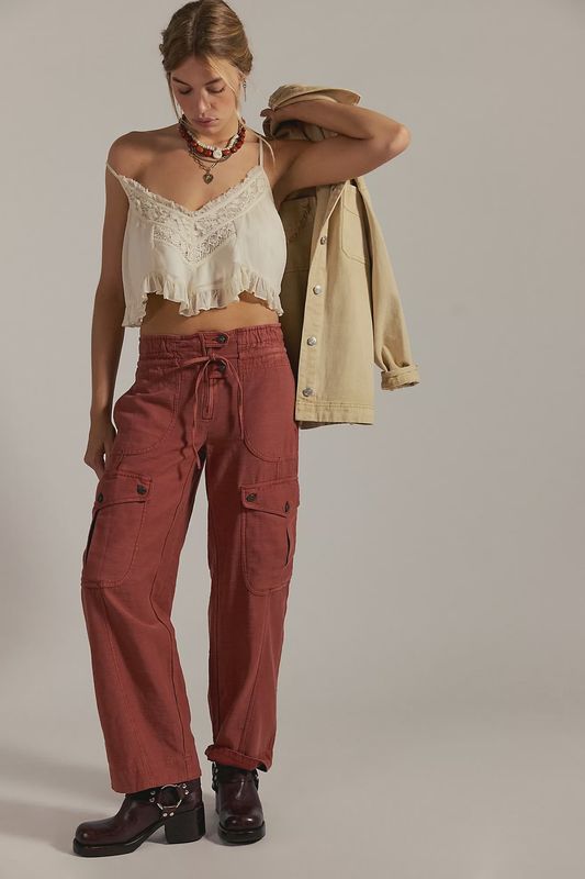 Free People Park Ave. Pant (Spiced Rum)