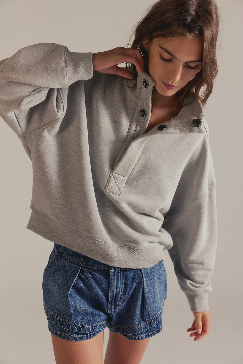 Free People Timeless Pullover (Heather Grey)