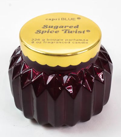 Capri BLUE Royal Gem Petite Sugared Spice Twist Candle 8 oz