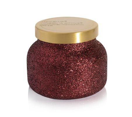 Capri BLUE Glam Petite Tinsel &amp; Spice Candle 8 oz