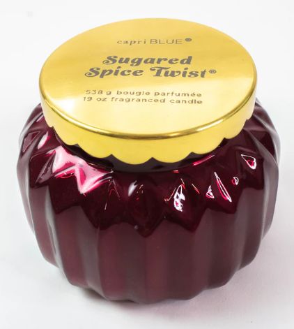 Capri BLUE Royal Gem Signature Sugared Spice Twist Candle 19 oz