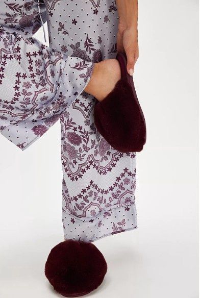 Free People Snowball Slippers (Cabernet)