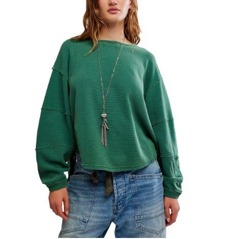 Free People Total Eclipse Tee (Pine Forest)