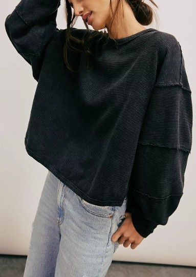 Free People Total Eclipse Tee (Black)