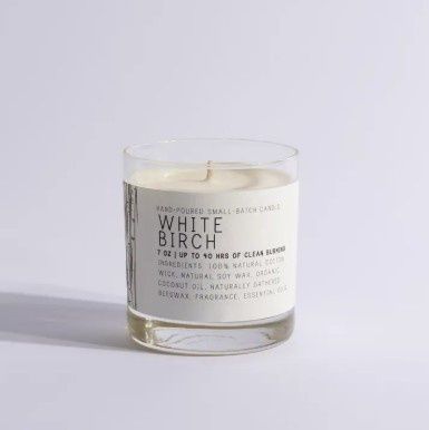 Just Bee White Birch Candle