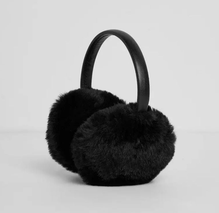 Alice &amp; Wonder Mad Hatter Faux-Fur Earmuff (Black)