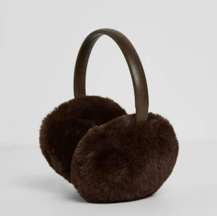 Alice &amp; Wonder Mad Hatter Faux-Fur Earmuff (Chocolate)