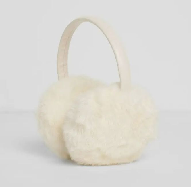 Alice &amp; Wonder Mad Hatter Faux-Fur Earmuff (Ivory)