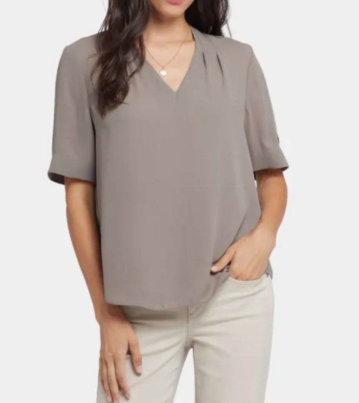 NYDJ Charming Top Black Saddlewood