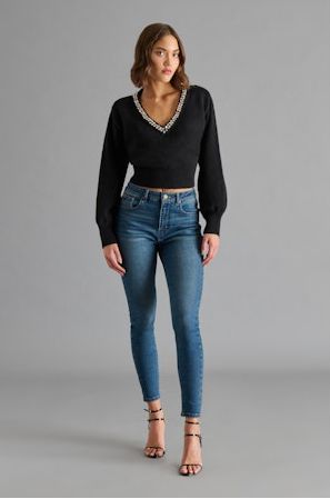 Steve Madden Evilyn Sweater Black
