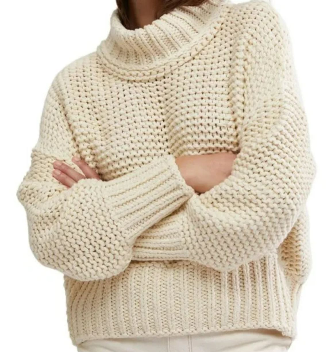 Free People My Only Sunshine Sweater (Ivory)