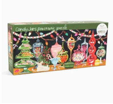 1Canoe2 Candy Jars - 400 Piece Panoramic Holiday Jigsaw Puzzle