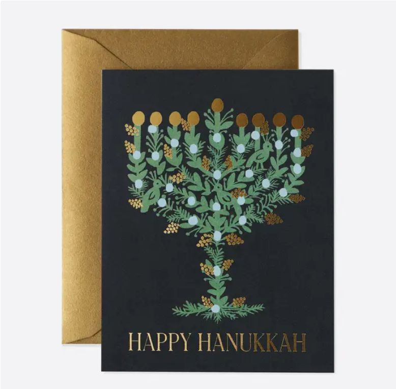Laurel Menorah Card