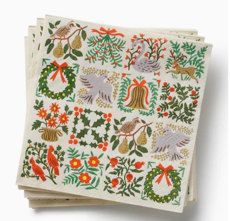 Christmastide Cocktail Napkins