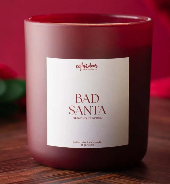 Bad Santa Double Wick Soy Candle (13 ounce)