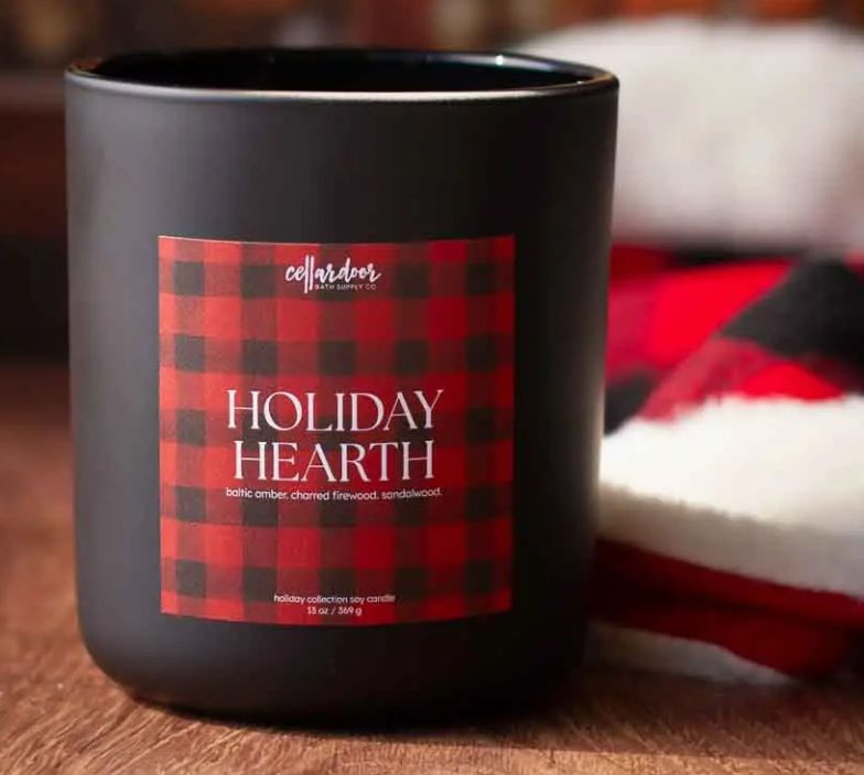 Holiday Hearth Double Wick Soy Candle (13 ounce)