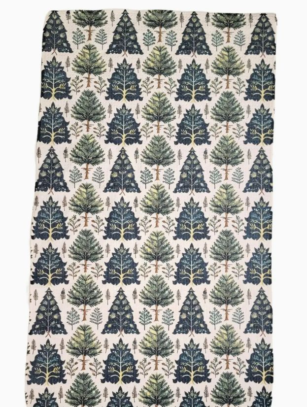 Driftless Studios Fresh Cut Christmas Tree Waffle Tea Towel