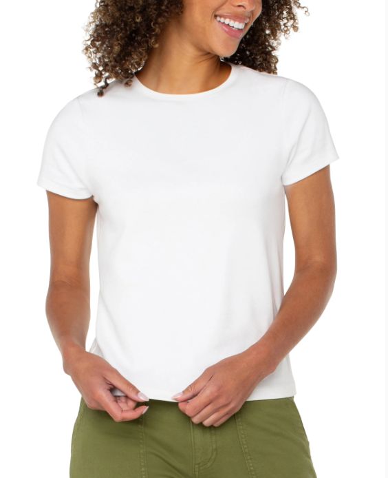 Liverppol Short Sleeve Crew Neck Tee White