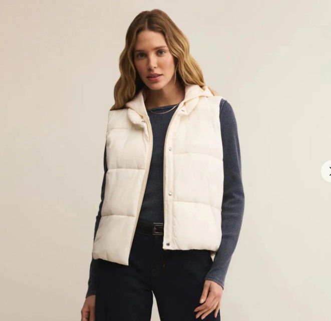 Z Supply Essential Puffer Vest (Cloud)