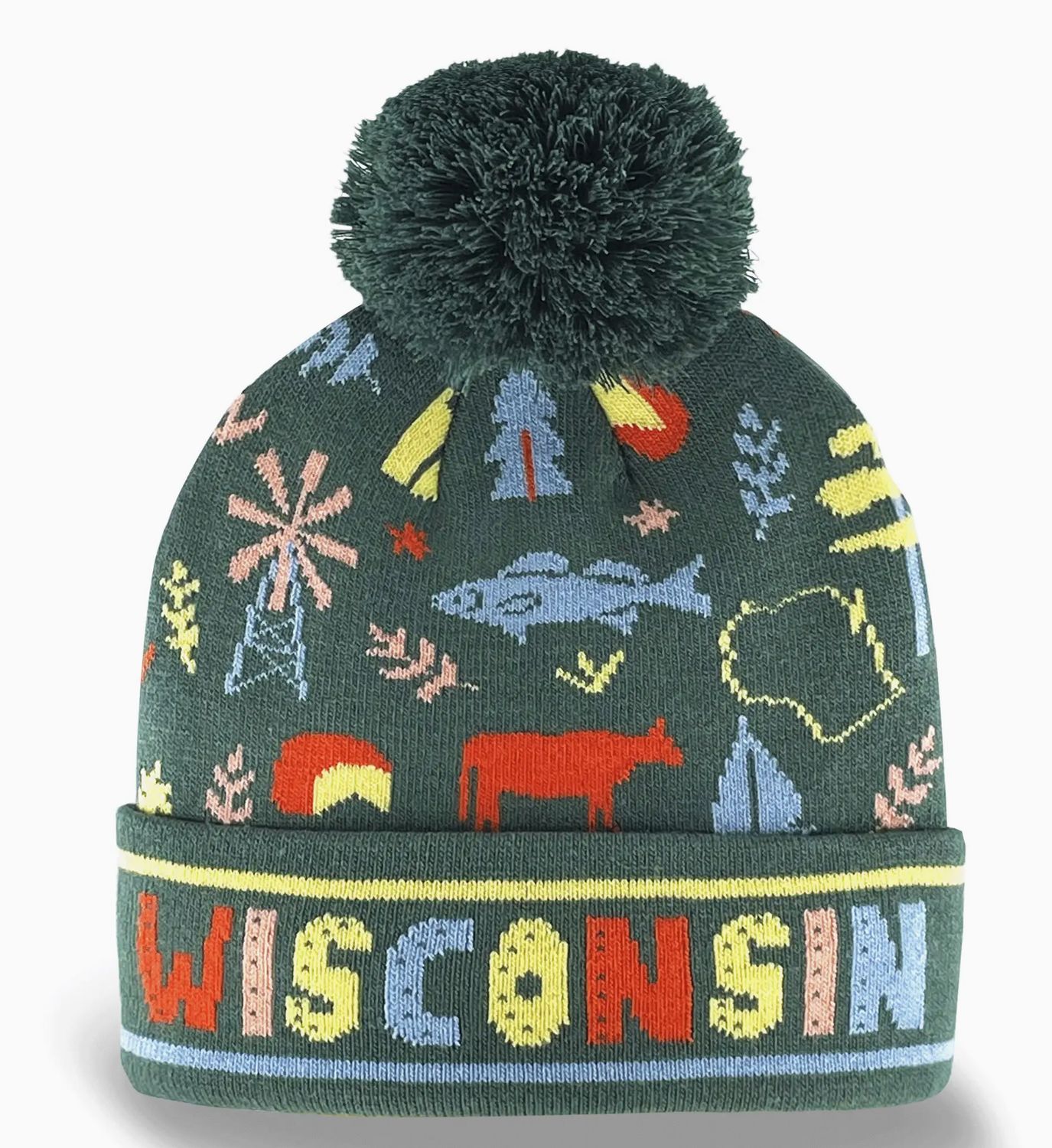 Wisconsin State Knit Beanie
