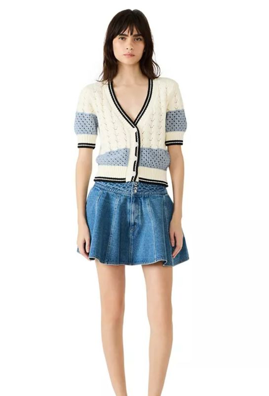 Steve Madden Fiona Sweater Cardigan (Blue)