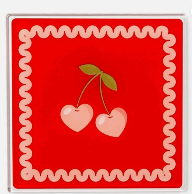 Cherry Valentine Coasters