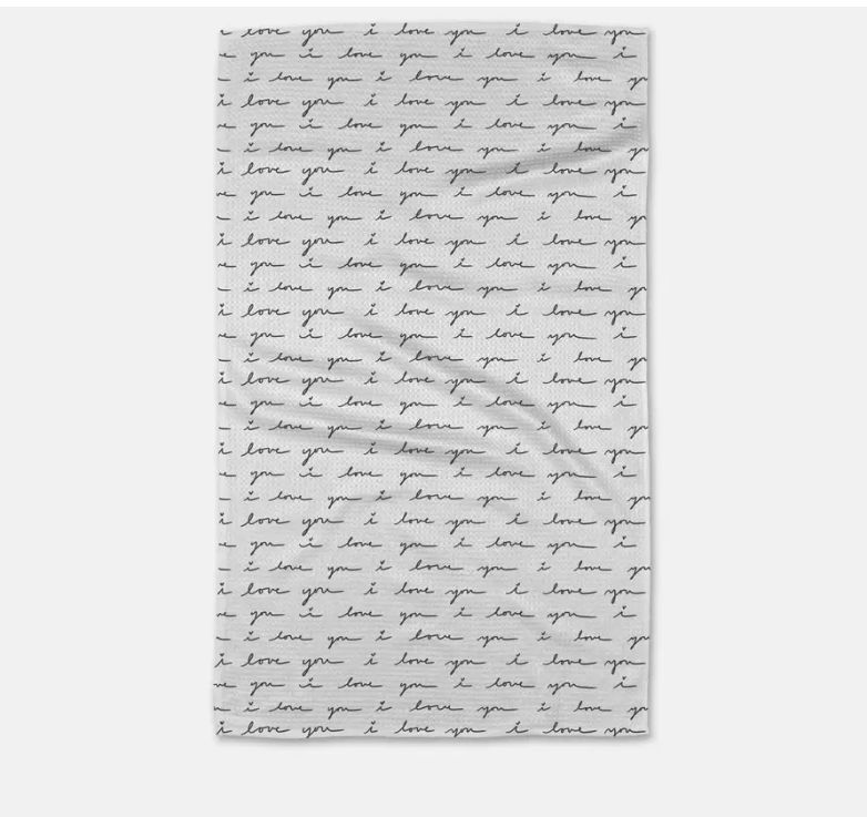 Geometry List of Love Tea Towel