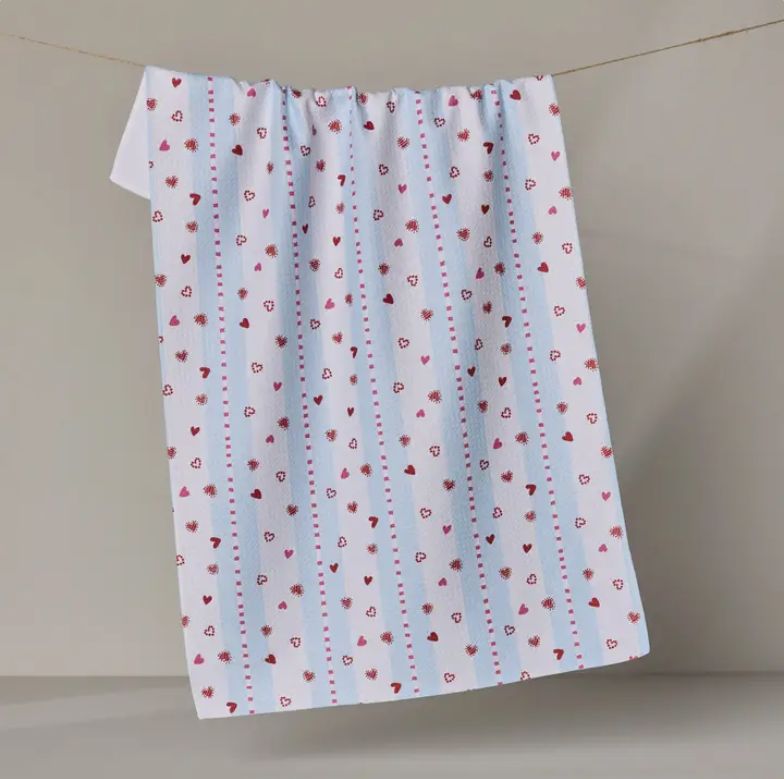 Geometry Love Stripes Tea Towel