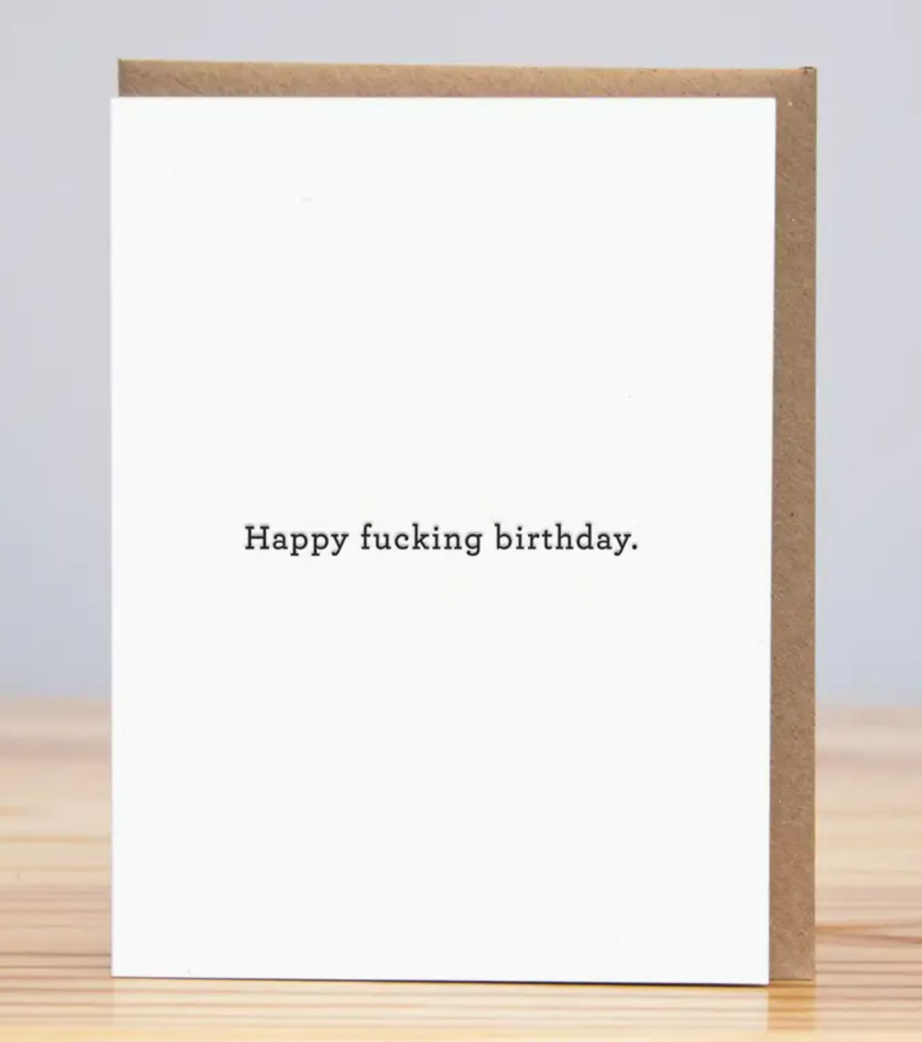 Huckleberry Letterpress Happy Fucking Birthday Card