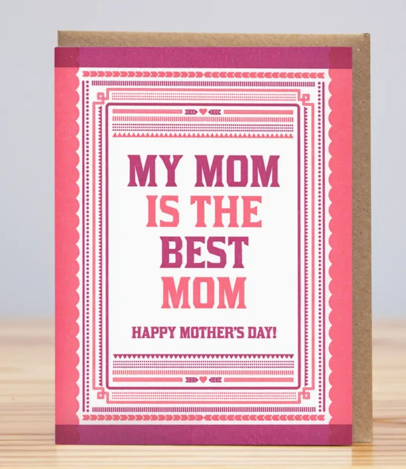 Huckleberry Letterpress My Mom is the Best Card