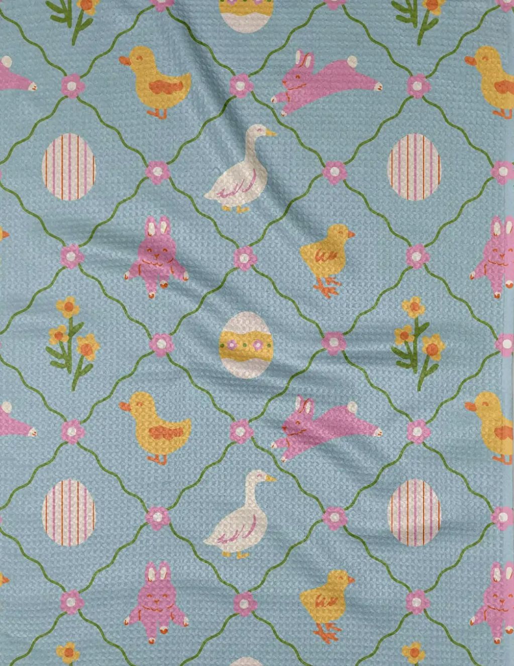 Geometry Easter Critters Tea Towel