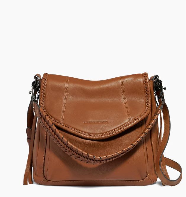 Aimee Kestenberg All For Love Convertible Shoulder Chestnut Brown with Gunmetal