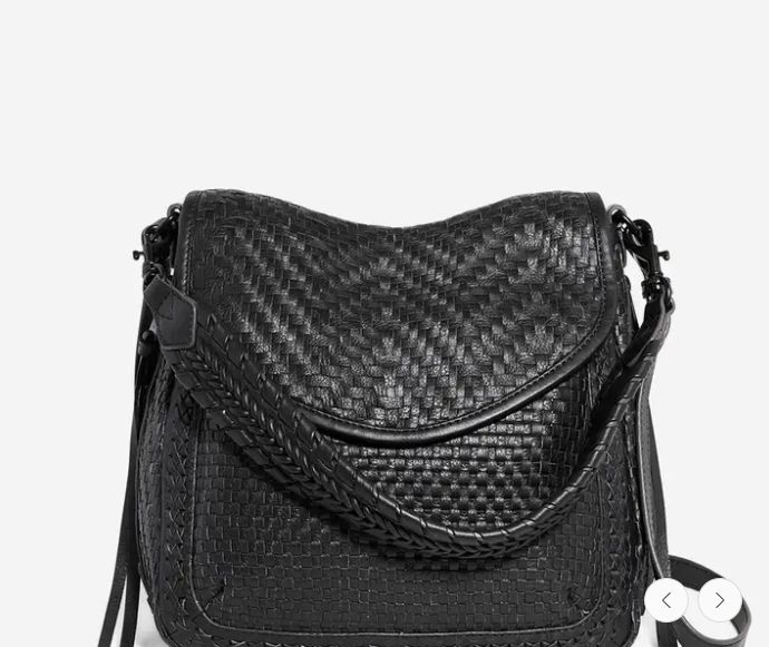 Aimee Kestenberg All For Love Woven Convertible Shoulder Woven Black