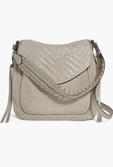 Aimee Kestenberg All For Love Woven Convertible Shoulder Woven Metallic Sand