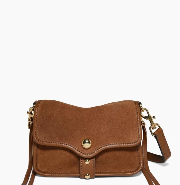 Aimee Kestenberg Great Escape Mini Crossbody Chestnut Suede