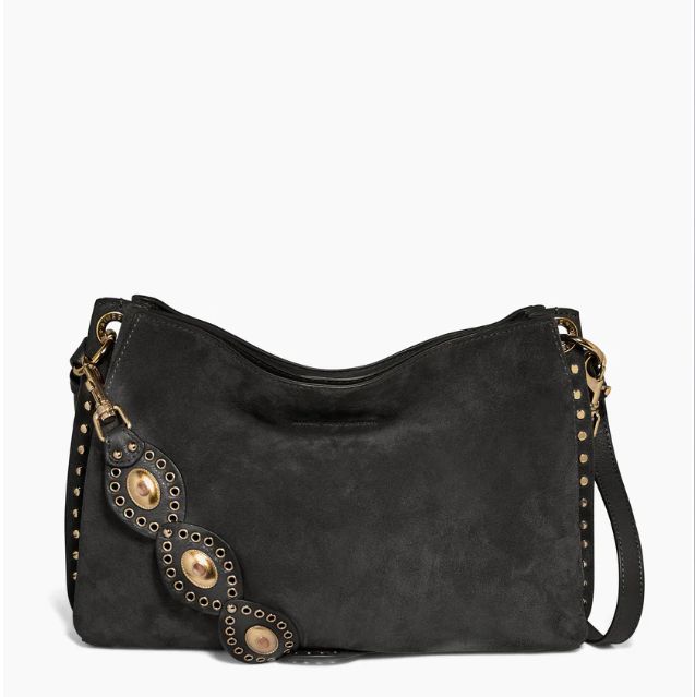 Aimee Kestenberg Roma Double Entry ShoulderBlack Suede