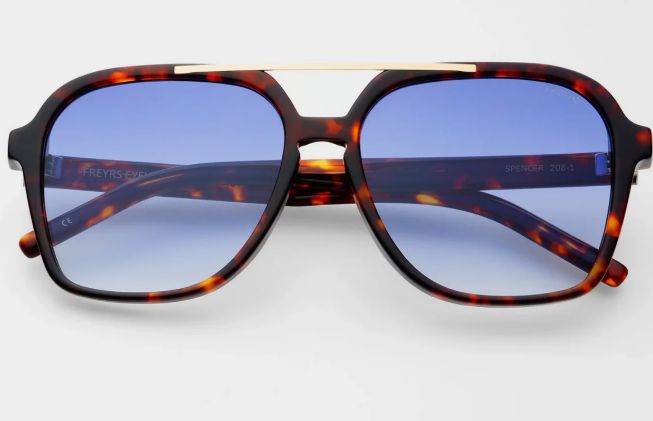 FREYRS Spencer Aviator Sunglasses (Tortoise/Blue)
