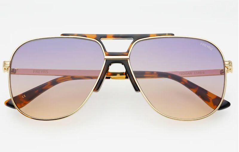 FREYRS Logan Acetate Aviator Sunglasses (Sunrise)