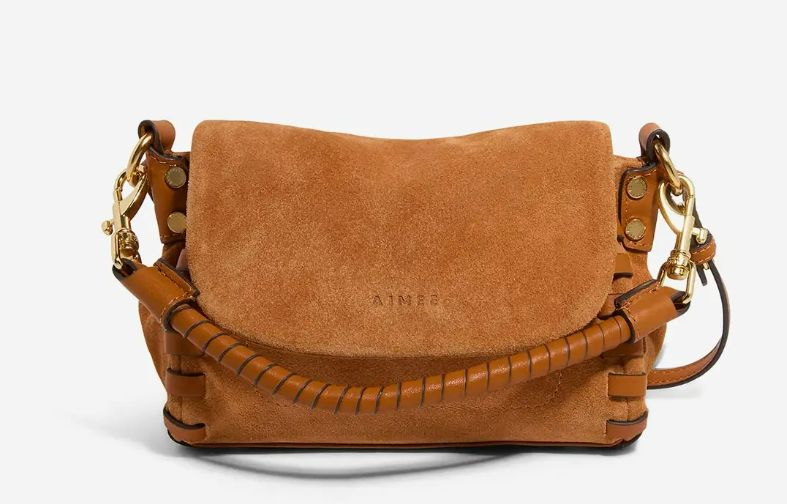 Aimee Kastenberg Zen Mini Crossbody Rustic Caramel Suede