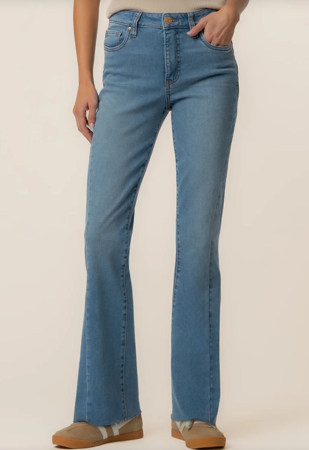 Kut from the Kloth Kelly High Rise Kick Flare (Zest with Medium Base Wash)