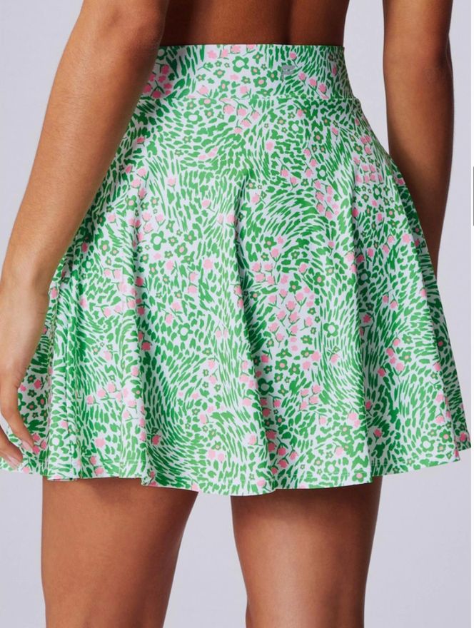 Floral Print Athletic Skort