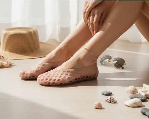 Tess Jelly Flats - Nude