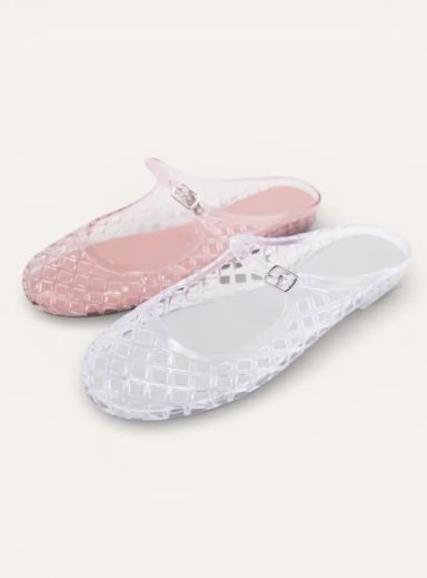 BeverJelly Flat Mules (Pink)